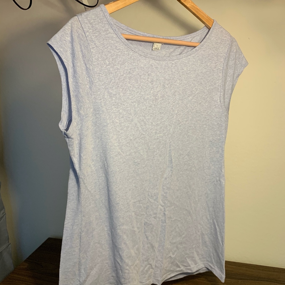 J Crew Linen Blend Ballerina Sleeve Shirt